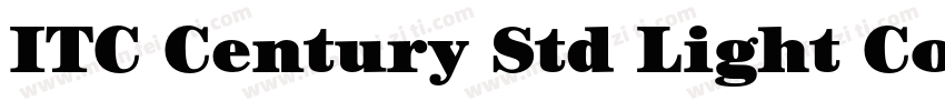 ITC Century Std Light Cond字体转换